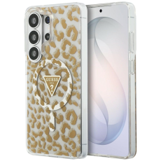 Guess - Guess Mobilskal F&ouml;r Galaxy S26 Ultra MagSafe IML Leopard Print Triangle