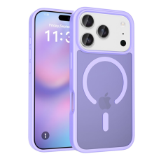 A-One Brand - iPhone 17 Pro Mobilskal MagSafe Acrylic Skin Touch - Lila