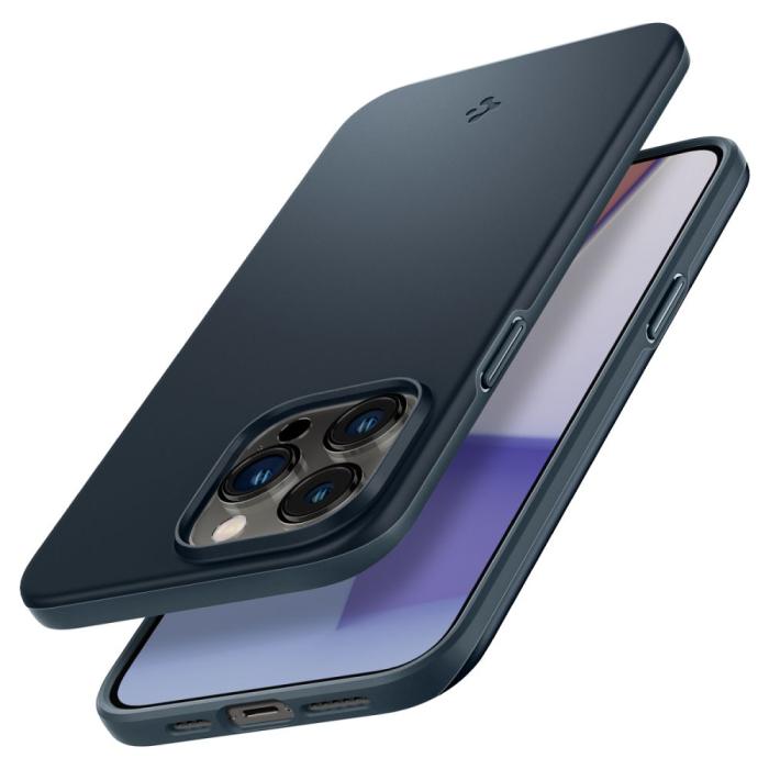 Spigen - Spigen iPhone 14 Pro Max Skal Thin Fit - Metal Slate