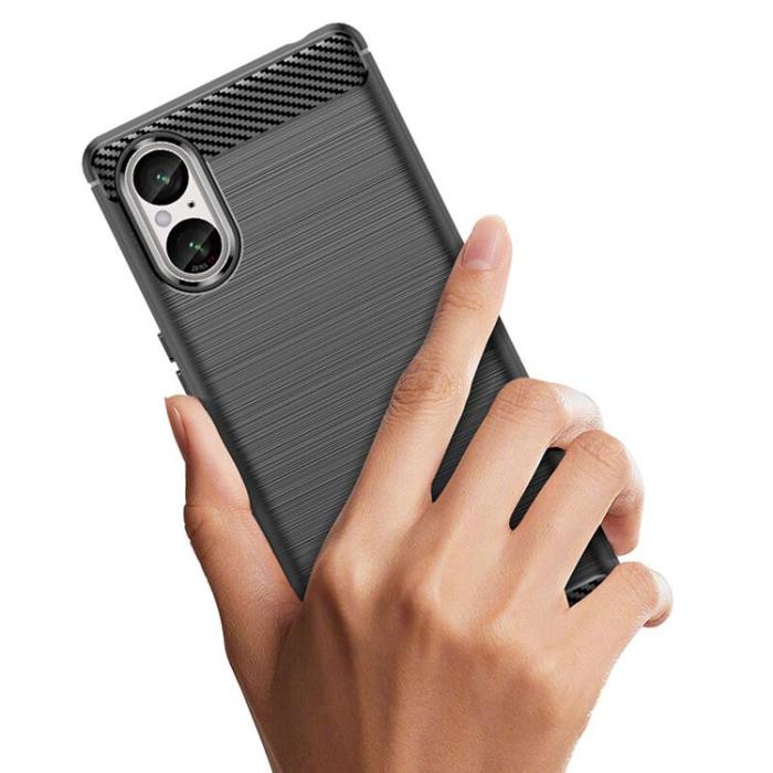 OEM - Sony Xperia 5 V Mobilskal Carbon - Svart