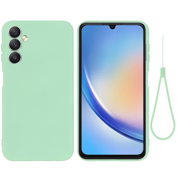 OEM - Galaxy A24 4G Mobilskal Liquid Silicone - Grön