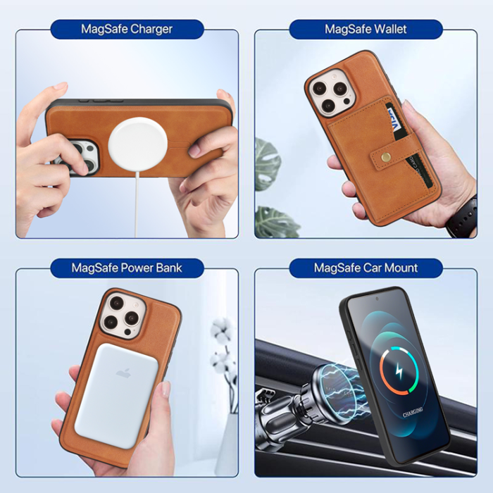 A-One Brand - iPhone 16 Pro Mobilskal MagSafe Detachable Korthållare