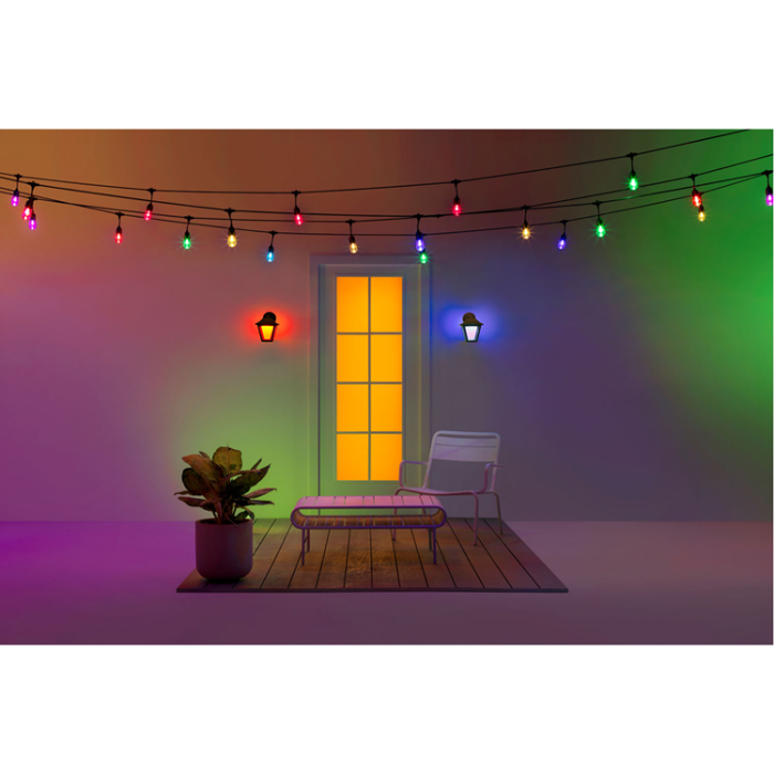 Wiz - WiZ WiFi Smart Classic Vägglampa Utomhus Färg + Varm-kallvit 230V