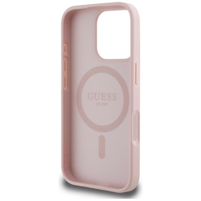 Guess - Guess iPhone 16 Pro Mobilskal MagSafe Hot Stamp Peony Triangle