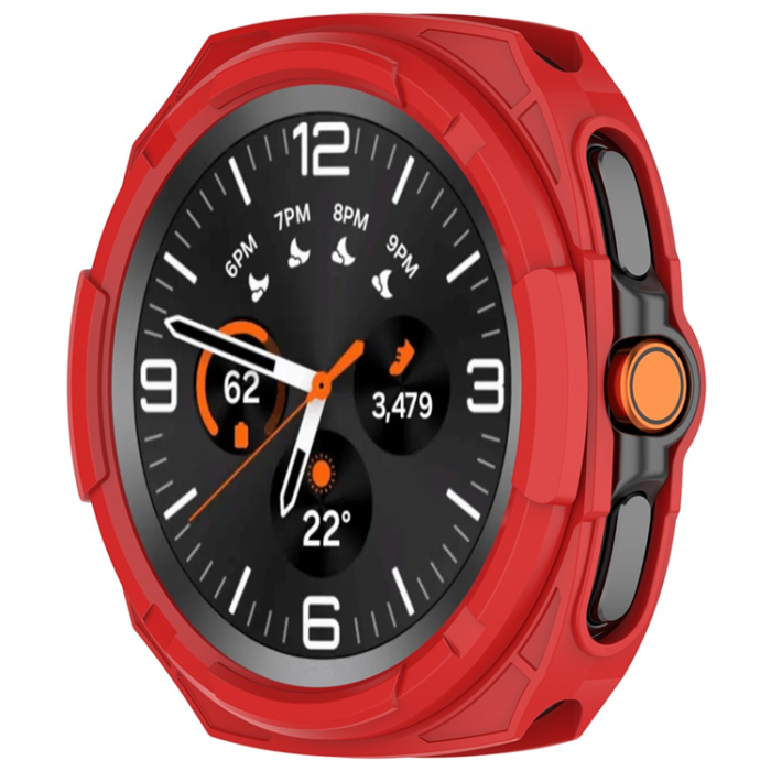 A-One Brand - Galaxy Watch 8 Classic (46mm) Skal Hollow Design - Röd