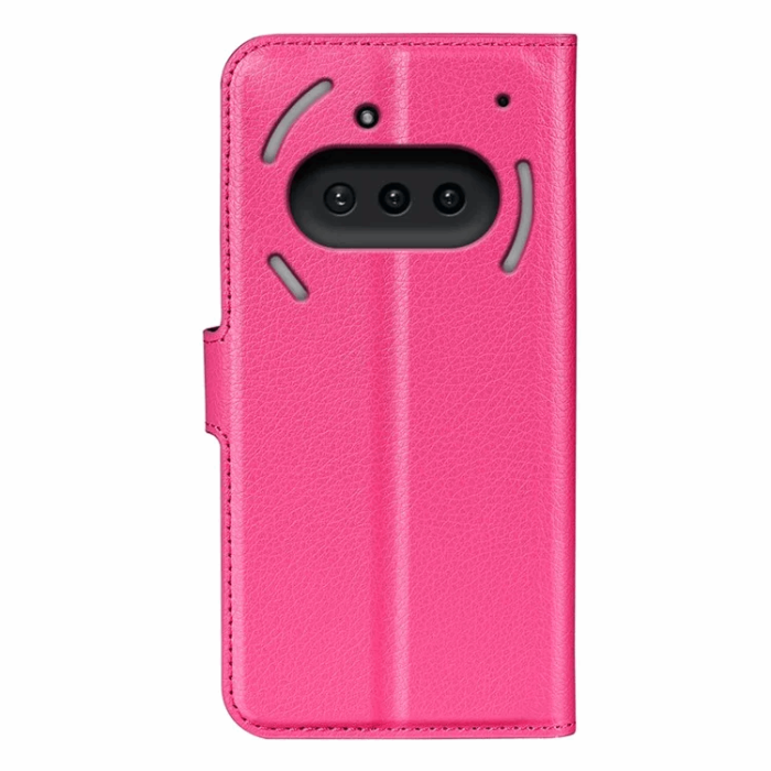 A-One Brand - Nothing Phone (3a) Plånboksfodral Litchi Texture - Rosa
