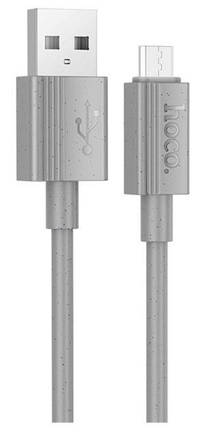 HOCO USB Till MicroUSB 1m Kabel 2.4A X107 - Grå | 3541 | AlltMobil