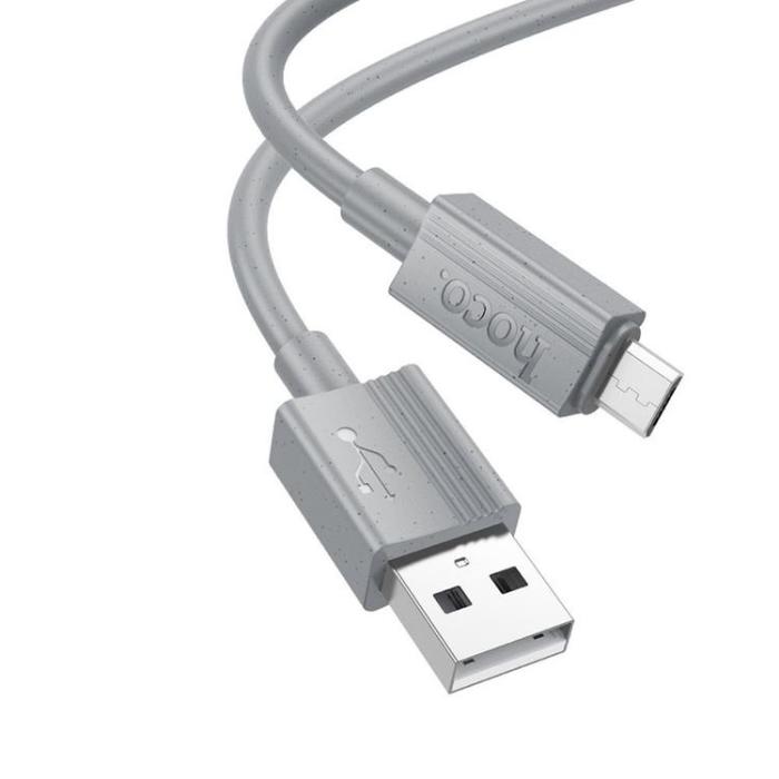 Hoco - HOCO USB Till MicroUSB 1m Kabel 2.4A X107 - Grå