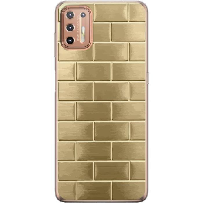 iSecrets - Mobilskal till Motorola Moto G9 Plus med Gyllene Murstenar