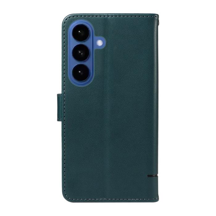 OEM - Cat Pattern Imprint Samsung Galaxy S26+ Mobilskal KonstLäder - Blå