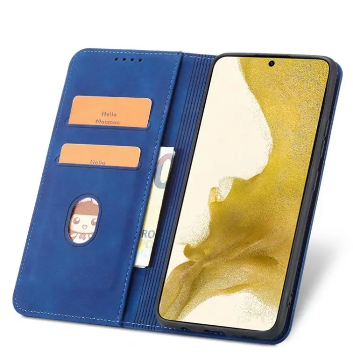 OEM - Galaxy S23 Ultra Plånboksfodral Magnet Fancy - Blå