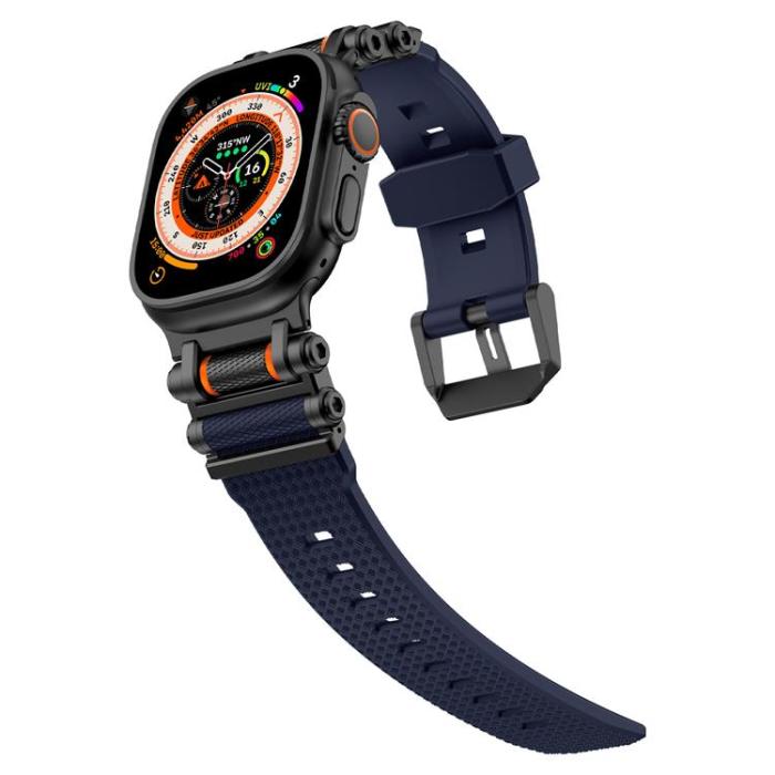 Boom of Sweden - Apple Watch Ultra 2 (49mm) Armband Rotation Axis Silikon - Blå
