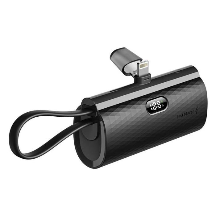 Forcell - Forcell Powerbank 5000 mAh Lightning PD 20W F5K3 F-ENERGY - Svart