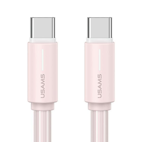 USAMS SJ734 YU Series USB-C/USB-C Kabel 60W 1 m (US-SJ734) – Rosa