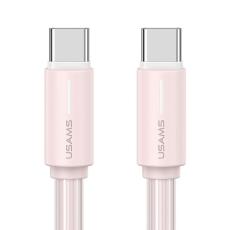 USAMS - USAMS SJ734 YU Series USB-C/USB-C Kabel 60W 1 m (US-SJ734) &ndash; Rosa
