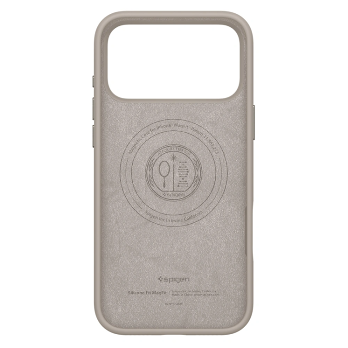 Spigen - Spigen iPhone 17 Pro Max Mobilskal Magsafe Silikon Fit - Stone