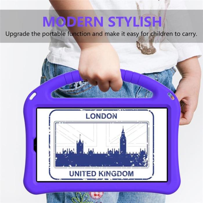A-One Brand - Galaxy Tab A9 Skal Kickstand Shockproof - Lila