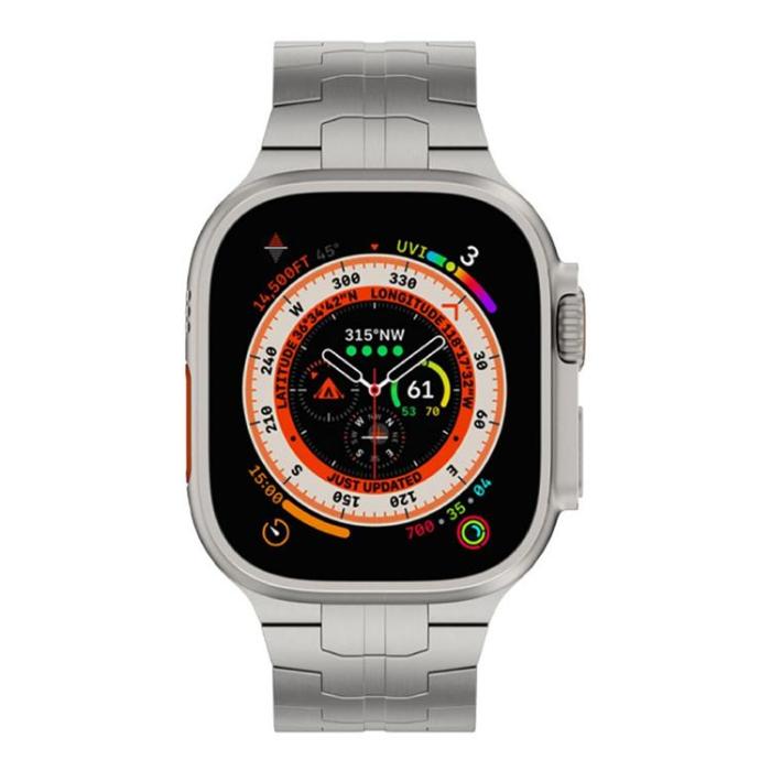 Just Mobile - Just Mobile Apple Watch Ultra 1/2 (49mm) Armband Titan - Silver
