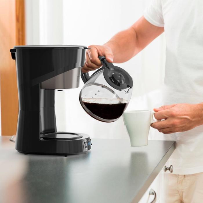 BLACK+DECK - BLACK+DECK Kaffebryggare LCD 12 Koppar