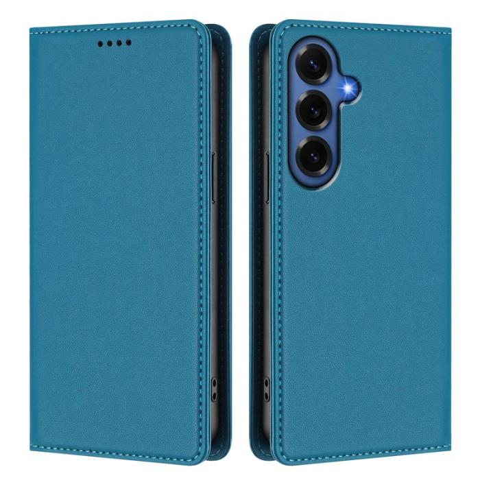 OEM - Plånboksfodral för Samsung Galaxy S26 Plus Konstläder RFID - Sjöblå