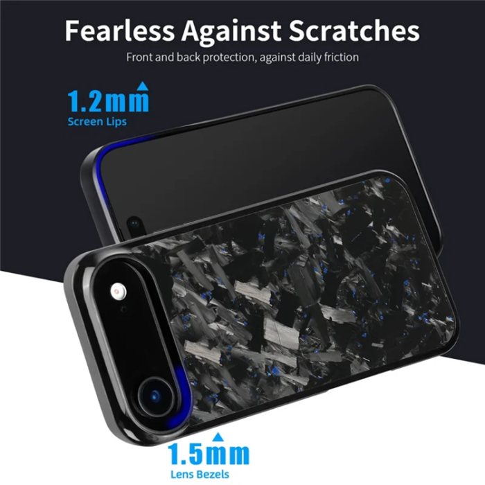 A-One Brand - iPhone Air Mobilskal MagSafe Aramid Fiber Large Texture - Röd