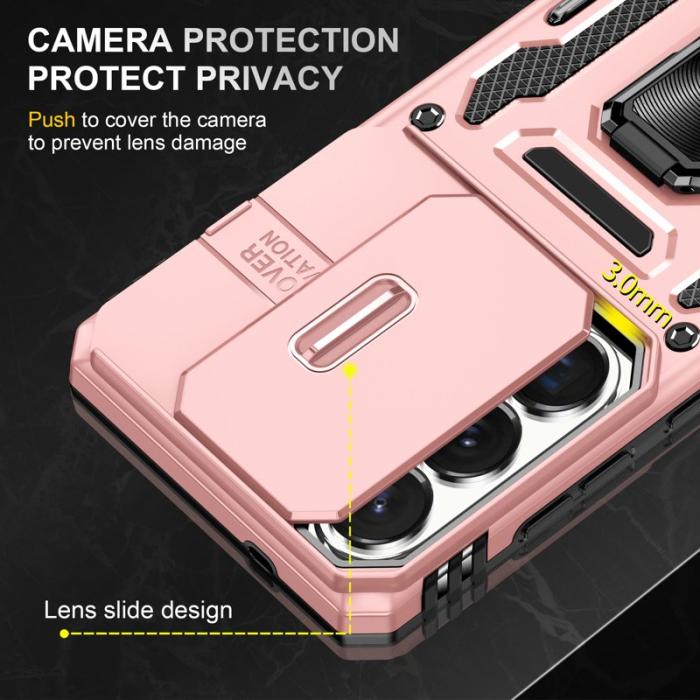 OEM - Mobilskal för Samsung Galaxy S26 Ultra Kickstand PC + TPU - Roséguld