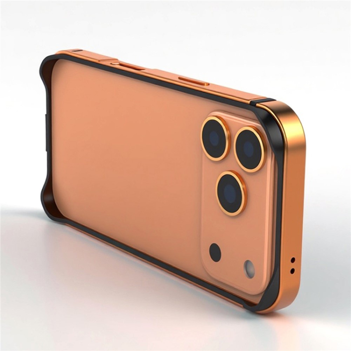 A-One Brand - iPhone 17 Pro Max Mobilskal Bumper Ultra Thin Metal TPU - Svart