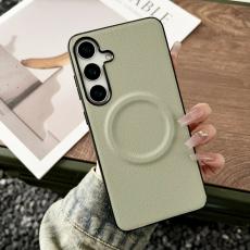 OEM - Mobilskal f&ouml;r Samsung Galaxy S26 Magnetiskt Konstl&auml;der + TPU - Ljusgr&ouml;n