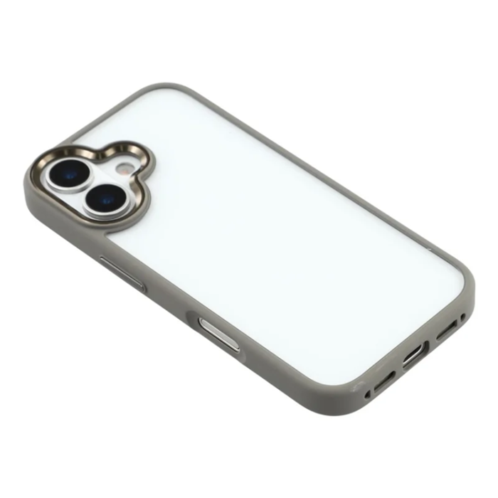 A-One Brand - FULEXIN iPhone 17 Mobilskal Crystal Clear - Titangrå