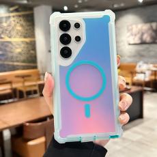 OEM - Mobilskal f&ouml;r Samsung Galaxy S26 Ultra Magnetiskt Plast - Transparent Bl&aring; Gr&ouml;n