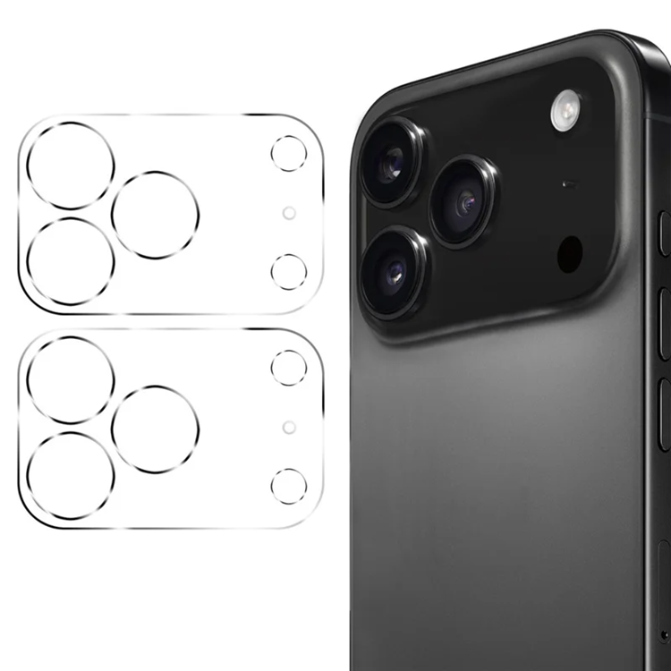 [2-Pack] BOOM iPhone 17 Pro Max Kameralinsskydd Härdat Glas | 5468 | AlltMobil