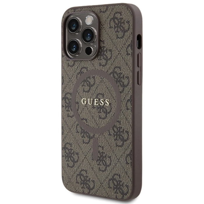 Guess - Guess iPhone 13 Pro Max Mobilskal Magsafe Collection - Brun