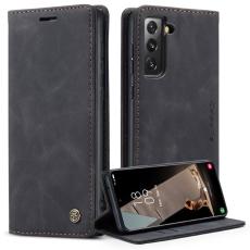 Caseme - CASEME 013 Pl&aring;nboksfodral f&ouml;r Samsung Galaxy S21 FE - Svart