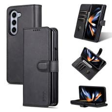 AZNS - AZNS Samsung Galaxy Z Fold6 Pl&aring;nboksfodral Konstl&auml;der - Svart