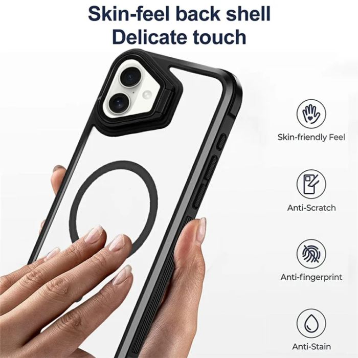 A-One Brand - iPhone 16 Plus Mobilskal Magsafe med Linsskyddsstöd