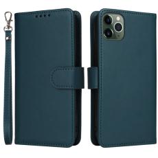 BETOPNICE - BETOPNICE iPhone 11 Pro Max Pl&aring;nboksfodral - Detachable Konstl&auml;der- Bl&aring;