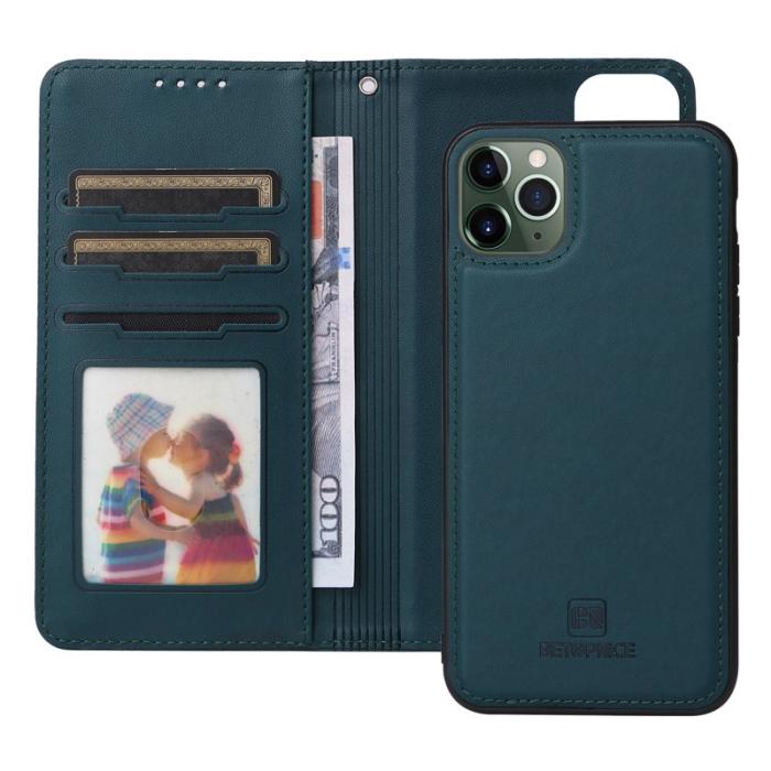 BETOPNICE - BETOPNICE iPhone 11 Pro Max Plånboksfodral - Detachable Konstläder- Blå