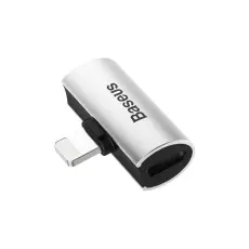 BASEUS - BASEUS Adapter HF Lightning 8-pin to 2x Lighning - Silver/Svart