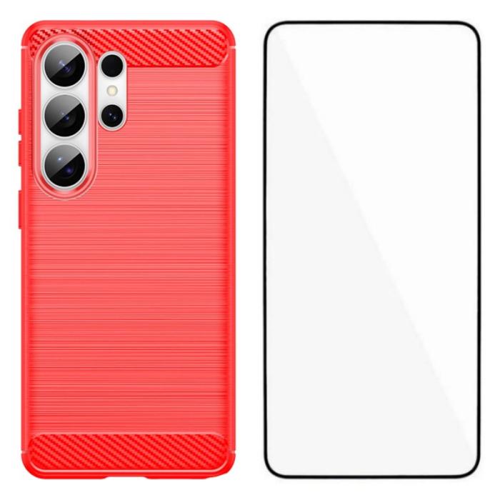 WANLONFENG - WANLONFENG Mobilskal till Samsung Galaxy S26 Ultra TPU LS Series - Röd