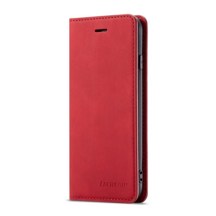 FORWENW - FORWENW Fantasy Series iPhone 7/8/SE Plånboksfodral Konstläder - Röd