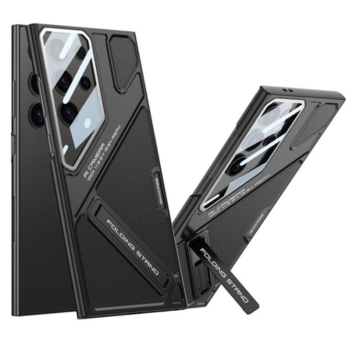 GKK - GKK Samsung Galaxy S25 Ultra Fodral Shockproof PC + PU - Svart
