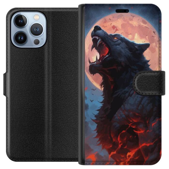 iSecrets - Plånboksfodral till Apple iPhone 13 Pro Max med Ylande varg