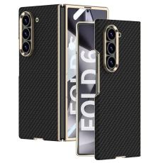 GKK - GKK Samsung Galaxy Z Fold6 Fodral - Electroplated PC + PU - Svart
