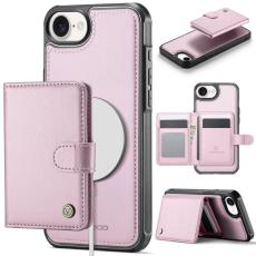 JEEHOOD - JEEHOOD J09 Mobilskal till iPhone 16e RFID Skydd L&auml;der MagSafe - Rosa