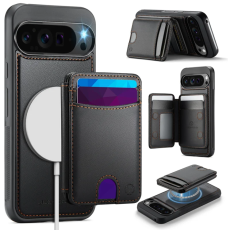 OEM - JEEHOOD Google Pixel 10 Pro XL Fodral KonstL&auml;der - Svart