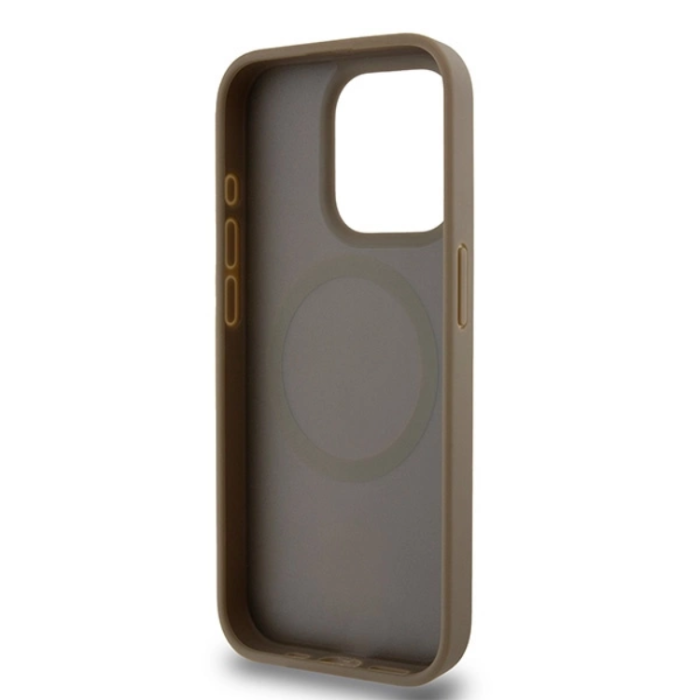 DKNY - DKNY iPhone 15/14 Plus Mobilskal Magsafe Läder Pattern Metal Logo