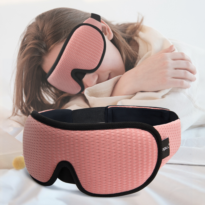A-One Brand - Bekväm Sovmask/Ögonmask 3D Blocking Light - Svart