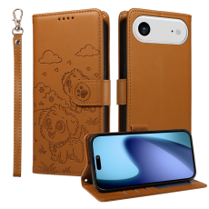 A-One Brand - iPhone Air Plånboksfodral RFID med handledsrem - Brun