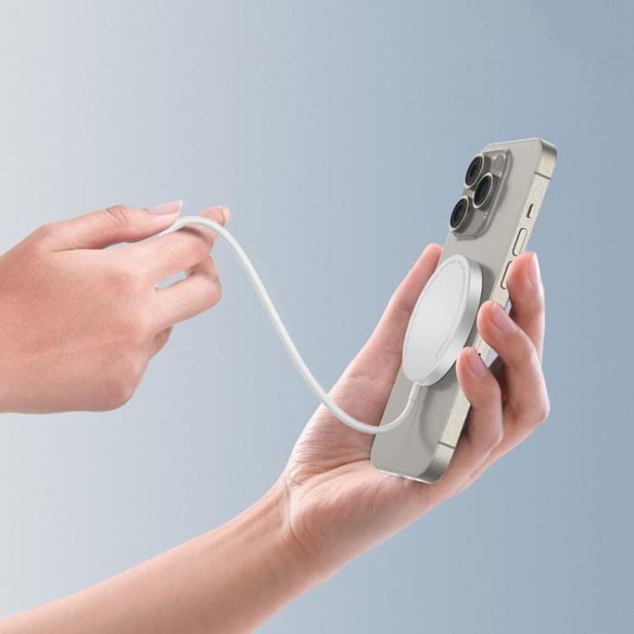 Tech-Protect - Tech-Protect Trådlös Laddare Magsafe Magnetic - Vit