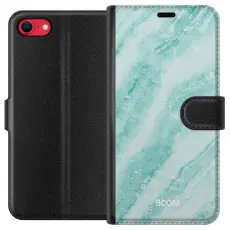 Gustaf - Pl&aring;nboksfodral till Apple iPhone SE (2022) med Mint Marble